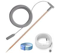 Remingtape Kit de barre de terre en cuivre résistant de 12,2 m - Câble de terre et dragonne pour l'intérieur et l'extérieur