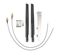 Remingtape Kit de bureau WiFi 6E pour carte WiFi AX210 Bluetooth 5.2 802.11Ax 2,4 GHz/5 GHz AX210NGW Wi-Fi 6 adaptateur avec antenne