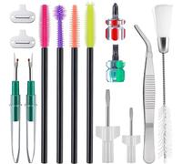 Remingtape Kit de nettoyage 14 pièces pour machine à coudre, tournevis, découseur, brosse en silicone pour réparation et nettoyage des machines à coudre
