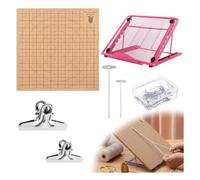 Remingtape Kit de planche en macramé avec clip aiguille en T, aide à tricoter et à bricoler, planche à nouer et macramé, accessoires en macramé S