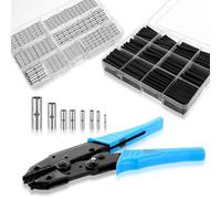 Remingtape Kits de connecteurs à chocs non isolés, kits de gaines thermorétractables, outil de sertissage de fil pour calibre 26 à 6