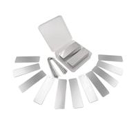 Remingtape Lot de 100 étiquettes rondes en aluminium pour plantes - Plaque d'identification pour plantes - En aluminium synthétique