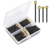 Remingtape Lot de 120 clous de suspension pour photos, 4 tailles, clous muraux adaptés aux images, clous pour peintures murales pour décoration murale