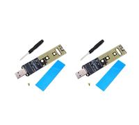 Remingtape Lot de 2 adaptateurs NVME USB M.2 NVME SSD vers USB 3.1 10 Gbps USB3.1 Gen 2 pour M2 NVMe 2230 2242 2260 2280 SSD