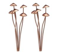 Remingtape Lot de 2 bâtons de jardin décoratifs en métal en forme de champignon, parfaits pour la décoration de en plein air et comme complément à votre décoration de fleurs en métal en