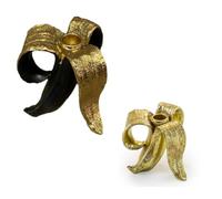 Remingtape Lot de 2 bougeoirs classiques en forme de banane, pour la maison, la table, la fête, accessoires spéciaux, la maison, facile à utiliser