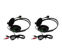 Remingtape Lot de 2 casques audio 3,5 mm avec microphone boom à 270 degrés Convient pour ordinateur de bureau