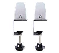 Remingtape Lot de 2 clips d'écran réglables en alliage d'aluminium pour mur de séparation de bureau Argenté