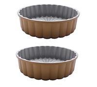 Remingtape Lot de 2 moules à gâteau Charlotte - Taille - Doré