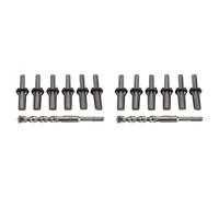 Remingtape Lot de 2 outils à main pour fendeur de pierre avec foret pour fendre le béton, le marbre