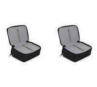 Remingtape Lot de 2 trousses à crayons pour garçon, 72 emplacements, grande capacité, étui à crayons de couleur, , Noir