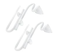 Remingtape Lot de 2 tubes d'aquarium en verre de 16 mm pour aquarium - Avec filtre à ventouse