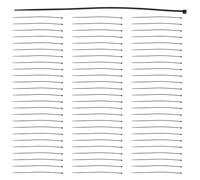 Remingtape Lot de 2000 serre-câbles fins noirs 200 mm x 3 mm