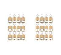 Remingtape Lot de 24 fours à bouteilles, porte-clés, décapsuleurs, gravures en bois, porte-clés pour , la cuisine, les fêtes
