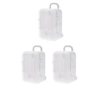 Remingtape Lot de 3 mini valises de voyage blanches pour chocolats - Pour mariage - Petite boîte de rangement