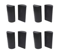 Remingtape Lot de 4 paires de rouleaux en mousse semi-circulaires de 30 cm pour yoga, pilates, sport, équipement de fitness, rembourrage d'équilibre, yoga BlöCke