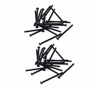 Remingtape Lot de 40 vis à tête hexagonale M3 x 45 mm, en acier, noires