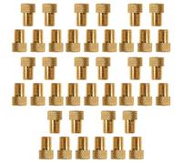 Remingtape Lot de 50 adaptateurs de valve de vélo - Convertisseurs de valve Presta en Schrader - En cuivre - Pour buse de gaz - Outil de vélo