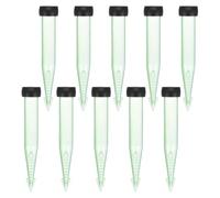 Remingtape Lot de 50 tubes à eau pour fleurs - 4/10 cm - En plastique - Avec embouts en caoutchouc - Pour fleurs