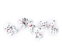 Remingtape Lot de 6 boutons miniatures pour chien avec différentes positions de corps pour la décoration des maisons de poupées et des jardins de filles