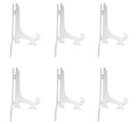 Remingtape Lot de 6 chevalets transparents à 7 affichages - Assiettes à chaussures - Support pour cadre photo