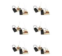 Remingtape Lot de 6 kits menthe, code morse, construction de machine télégraphique, expérience avec circuits électriques, kit d'électricité (pas de batterie)