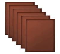 Remingtape Lot de 6 plats à déshydrater en silicone antiadhésif avec carrés pour viande, légumes, fruits, aliments, tapis de séchage