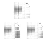Remingtape Lot de 60 paires de câbles en acier inoxydable 316 ° pour garde-corps - Tendeur de boulons filetés - Récepteur et tête plate - Terminal pour câble 1/8