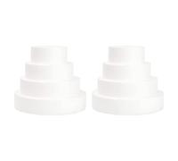 Remingtape Lot de 8 mannequins à gâteau en mousse pour décoration et affichage de mariage, sculpture, modélisation d'artistes DIY, classe d'enfant, fleurs