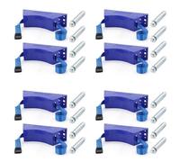 Remingtape Lot de 8 porte-bouteilles de gaz propane - Support mural pour bouteille de gaz - En ABS - Avec vis - Bleu