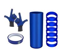 Remingtape Lot de manchons en silicone pour tasses droites et lisses de 50 ml avec résistants à la chaleur et bandes adhésives