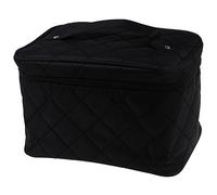 Remingtape Nouveau sac de rangement à fermeture éclair pour cosmétiques et maquillage avec poignée - L noir, Noir