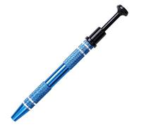 Remingtape Outil d'enregistrement à 4 mâchoires, pince à 4 mâchoires pour puce IC, composant électronique, vis à clous, outil de serrage à main, bleu