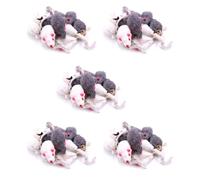 Remingtape Paquet de 60 Animaux de la Vraie Souris de Fourrure de Lapin de de Chat de Jouet de Chat