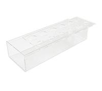 Remingtape Pièce maîtresse florale rectangulaire avec 12 trous pour table à manger, vase rectangulaire décoratif moderne