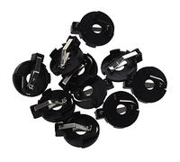 Remingtape R 10 pièces 2025 2032 CR2016 Bouton cellule Bouton Support de pile Prise - Noir