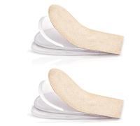 Remingtape Semelles intérieures réglables pour augmenter la hauteur, rehausseurs de en gel à 3 couches, semelles de chaussures en cas de différence de longueur de jambe, tendinite d'Achille