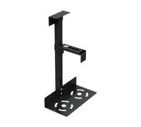 Remingtape Support de boîtier hôte réglable, multi-usages sous le bureau ou sur le mur, support latéral pour unité centrale relevable, noir