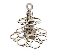 Remingtape Support pour œufs de Pâques, réutilisable, rangement d'ornements, étagère à 2 niveaux pour comptoir de cuisine, plan de travail