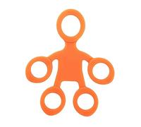 Remingtape Tendeur de doigts humanoïde en silicone - Appareil d'entraînement de rééducation et de compression - Orange