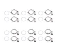 Remingtape Tri-Clamp Lot de 12 pinces à broche en acier haute performance avec écrou à ailettes pour ferrule Tc avec joint en silicone 2
