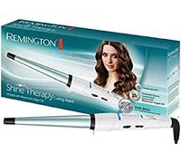Remington Boucleur à cheveux [Conique 13-25mm: Ondulations Naturelles] Shine Therapy (Céramique,Soin à l'huile d'argan marocaine, 8 réglages 150-210°C, Indicateur LED, Pochette) Fer à boucler CI53W