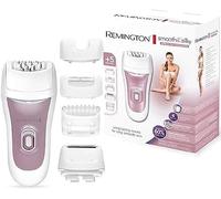 Remington Epilateur Electrique [5en1] Smooth&Silky (Epilation efficace longue durée, Utilisation Confortable, 40 pinces, 4 embouts: Rasoir + Maillot + Précision + Massage à l'aloe vera) EP7500