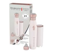 Remington Epilateur pour visage femme 2en1:rasoir électrique et tondeuse à sourcils BareMe épilation lèvre supérieure, menton, joues, étanche, lumière LED, USB-C, brosse, capuchon protecteur WFS200