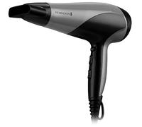 Remington Ionic Dry Hair Dryer 2200 Sèche-cheveux avec diffuseur et concentrateur, 3 réglages de chaleur 2 vitesses, Cool Shot, D3190S Argent