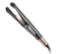 Remington Lisseur Cheveux [2en1: lisse & boucle] Curl&Straight Confidence (Plaques twistées Céramique Tourmaline, Ecran LCD, 5 réglages de température 150-230°C, mémoire, pochette) Fer à lisser S6606