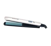 Remington Lisseur Cheveux [Soin Brillance & Douceur] Shine Therapy (Plaques slim, Céramique, Soin huile d'argan marocaine & vitamine E, Ecran LCD, 150-230°C) Fer à Lisser S8500