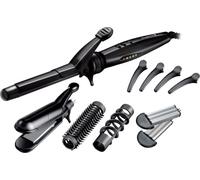 Remington Multistyler [5en1: Lisse, Boucle, Ondule, Spirale, Gaufre] Multistyle (3X Protection,Température variable 110-190°C,Accessoires: 4 embouts interchangeables, pinces à cheveux, mallette) S8670