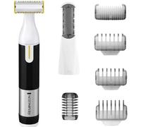 Remington Omniblade Hybrid Face and Body Stubble Trimmer Waterproof Cordless Rechargeable Shaver with 4X Stubble Combs and Body Combment Attachment HG3000 Omniblade Face & Body