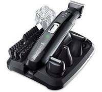 Remington Tondeuse Barbe [Multifonction 10 accessoires] GroomKit (Polyvalent: Poils du visage, 4 têtes interchangeables, Lames Titanium lavables, Sans fil, Socle de rangement) Tondeuse PG6130